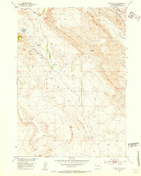 Crowheart NE 1952 topographic map thumbnail