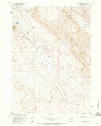Crowheart NE 1957 topographic map thumbnail