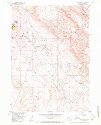 Crowheart NE 1957 topographic map thumbnail