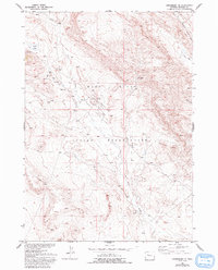 Crowheart NE 1957 topographic map thumbnail