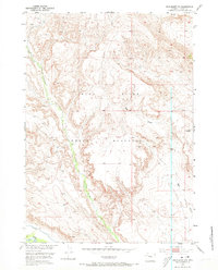 Crowheart NW 1952 topographic map thumbnail
