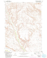 Crowheart NW 1952 topographic map thumbnail