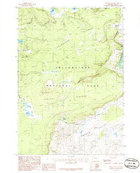 Crystal Falls 1986 topographic map thumbnail