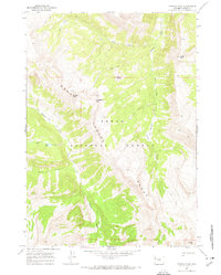 Crystal Peak 1967 topographic map thumbnail