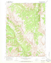 Crystal Peak 1967 topographic map thumbnail