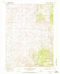 Davidson Flats 1968 topographic map thumbnail