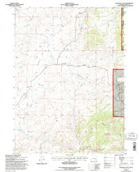 Davidson Flats 1992 topographic map thumbnail