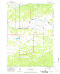Davis Hill 1965 topographic map thumbnail