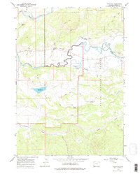 Davis Hill 1965 topographic map thumbnail