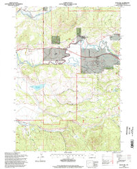 Davis Hill 1996 topographic map thumbnail