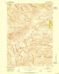Deadman Butte 1952 topographic map thumbnail