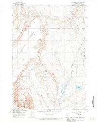 Deaver Reservoir 1966 topographic map thumbnail
