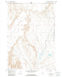 Deaver Reservoir 1966 topographic map thumbnail
