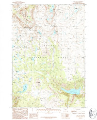 Deep Lake 1987 topographic map thumbnail
