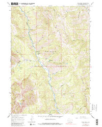 Deer Creek 1965 topographic map thumbnail
