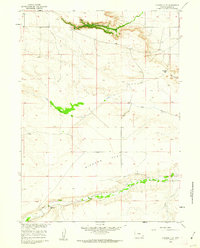 Diamond Flat 1960 topographic map thumbnail
