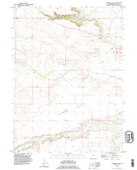 Diamond Flat 1990 topographic map thumbnail