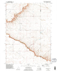 Dickinson Hill 1990 topographic map thumbnail