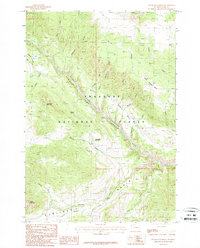 Dillworth Bench 1987 topographic map thumbnail