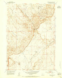Dishpan Butte 1953 topographic map thumbnail