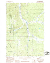 Divide Lake 1986 topographic map thumbnail