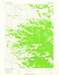 Divide Peak 1961 topographic map thumbnail