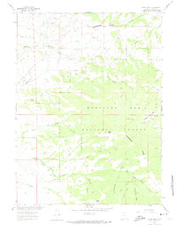 Divide Peak 1961 topographic map thumbnail