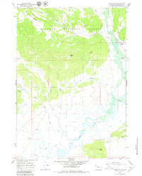 Dodge Butte 1966 topographic map thumbnail