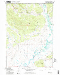 Dodge Butte 1966 topographic map thumbnail