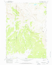 Doubletop Peak 1967 topographic map thumbnail