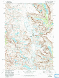 Downs Mountain 1968 topographic map preview