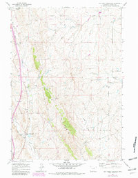 Dry Creek Reservoir 1961 topographic map thumbnail