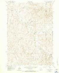 Dry Fork Ranch 1953 topographic map thumbnail