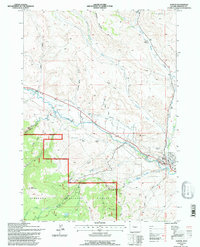 Dubois 1991 topographic map thumbnail