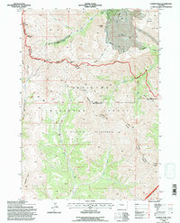Dunrud Peak 1991 topographic map thumbnail