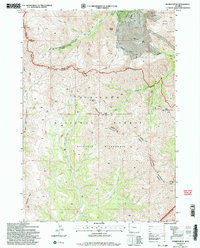 Dunrud Peak 1991 topographic map thumbnail