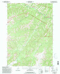 Eagle Creek 1991 topographic map thumbnail