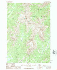 Eagle Peak 1989 topographic map thumbnail