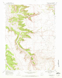 Earnest Butte 1968 topographic map thumbnail