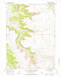 Earnest Butte 1968 topographic map thumbnail