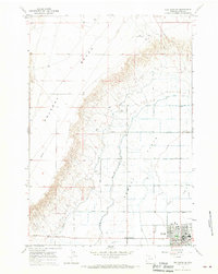 Elk Basin SE 1966 topographic map thumbnail