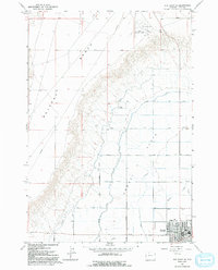 Elk Basin SE 1966 topographic map thumbnail