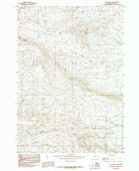Elk Butte 1985 topographic map thumbnail