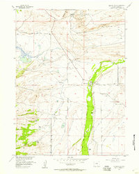 Elk Mountain 1955 topographic map thumbnail
