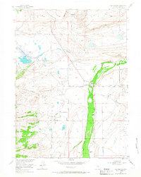 Elk Mountain 1955 topographic map thumbnail