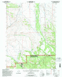 Elk Mountain SW 1992 topographic map thumbnail