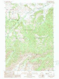 Elkhorn Peak 1989 topographic map thumbnail