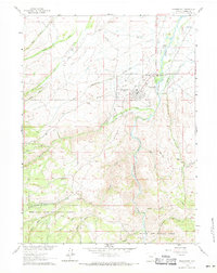 Encampment 1961 topographic map thumbnail