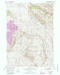 Ervay Basin SW 1952 topographic map thumbnail