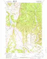 Fanny Peak 1951 topographic map thumbnail